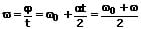 PhysProf - Mittlere Winkelgeschwindigkeit - Formel - 2