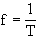 Frequenz - Gleichung - 1