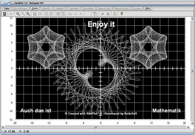 SimPlot - Simulationssoftware - Mathematik - Technik - Kurven - Bilder - Animation