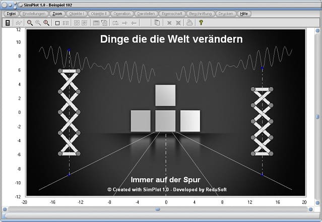 SimPlot - Bewegte Bilder - Simulation - Software - Animation - Feder - Kurve - Funktion