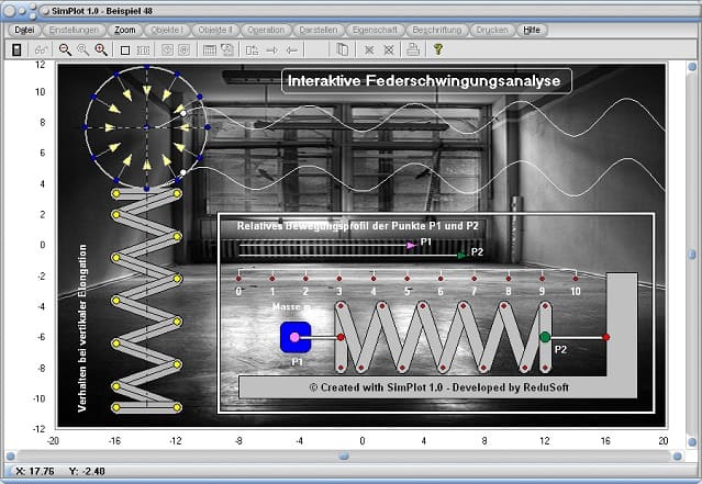 SimPlot - Programm - Software - Zeitabhängige Ablaufsteuerung - Zeitabhängige Geschwindigkeit - Zeitabhängige Funktion - Zeit - Intervall - Bewegungen - Bewegen - Bewegungsabläufe